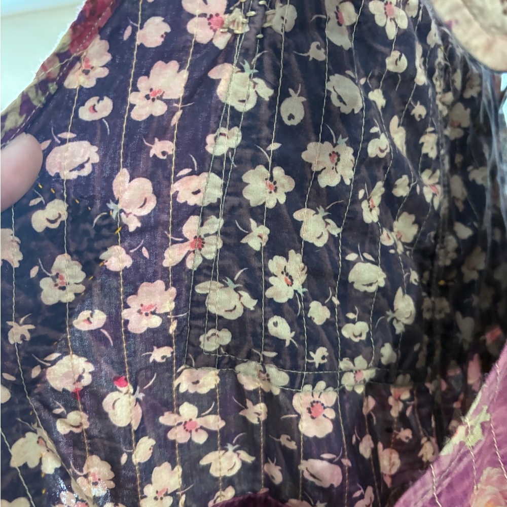 Magnolia Pearl Patchwork Overalls in Pink and Blue Gently worn. A must have!! - Picture 9 of 16